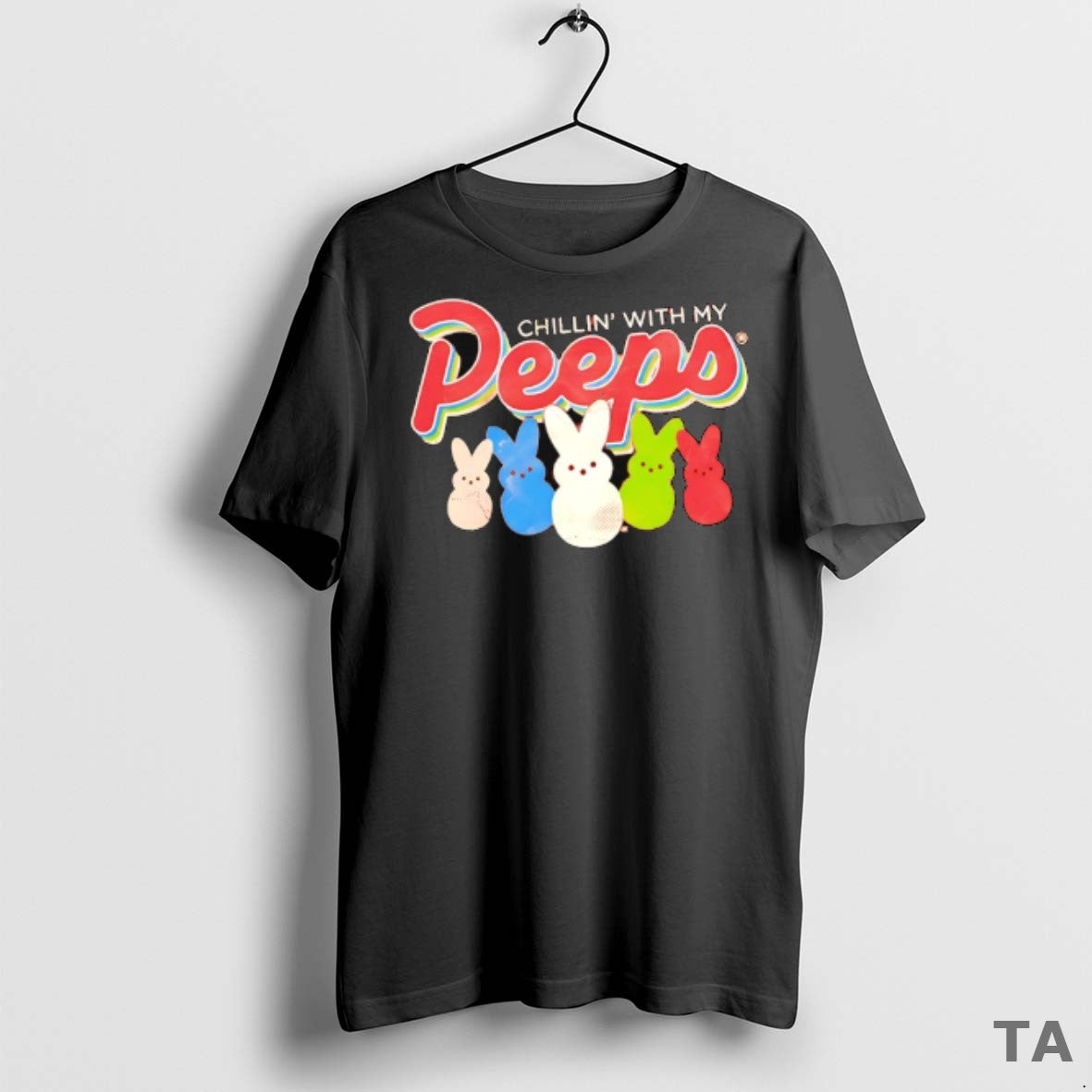 Top Chillin With My Peeps Easter Egg T Shirt Sweater