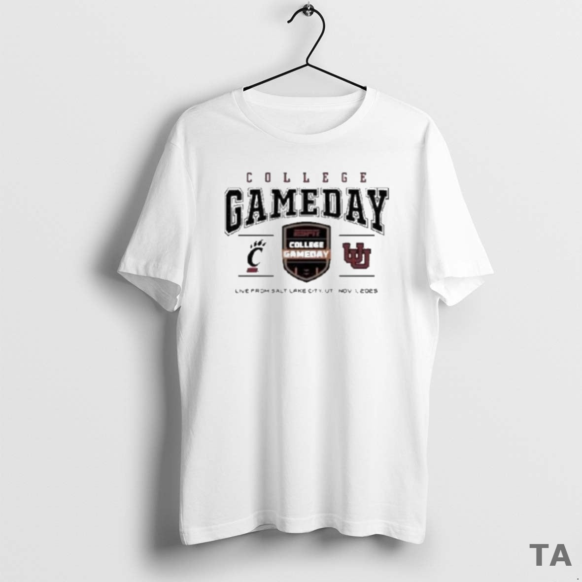 Top Cincinnati Bearcats Vs Utah Utes College Gameday Live From Salt Lake City Ut Nov T-Shirts, Hoodie, Sweatshirt