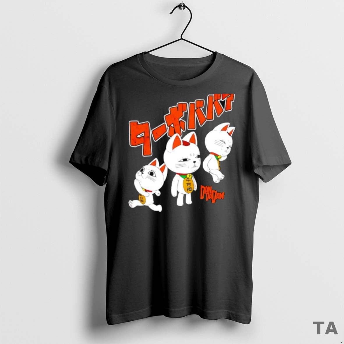 Top Dandadan Japanese Lucky Cat T Shirt Sweater