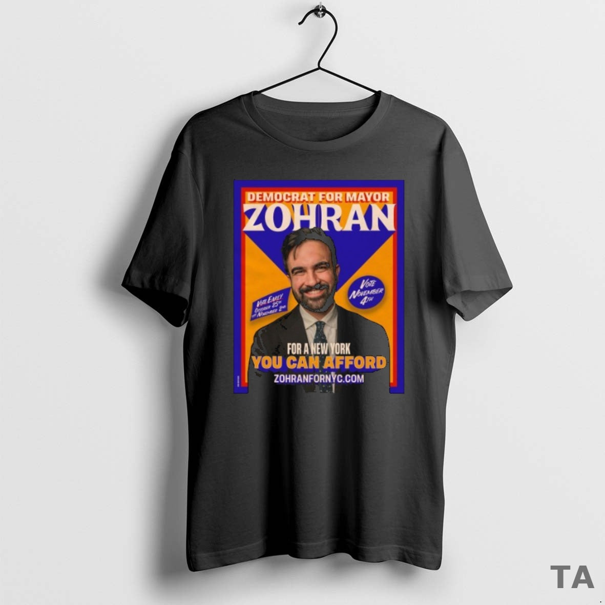 Top Democrat For Mayor Zohran Mamdani For A New York You Can Afford Vote Early T-Shirts, Hoodie, Sweatshirt | InkNestWear.com