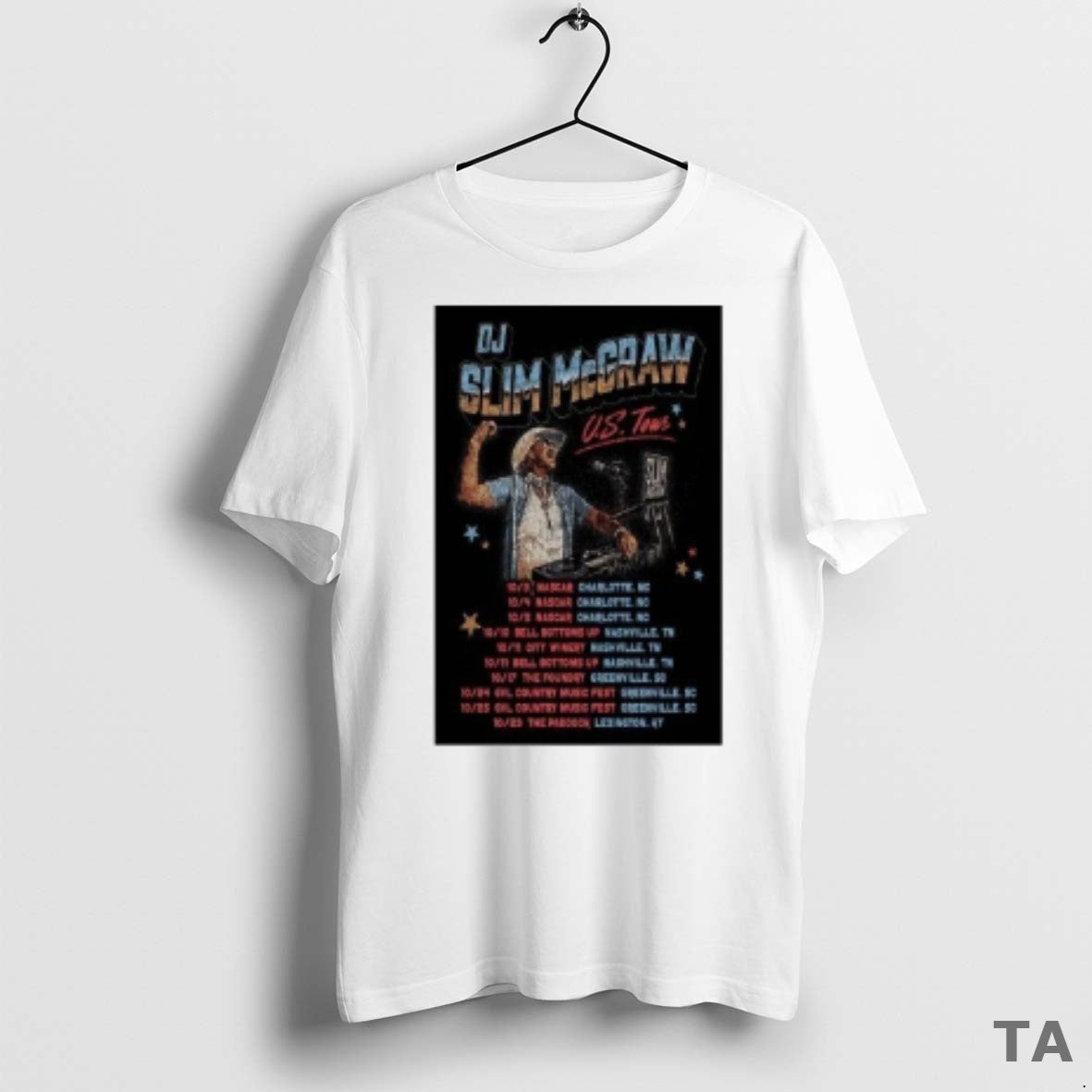 Top Dj Slim Mcgraw Us Tour 2025 T Shirt Sweater
