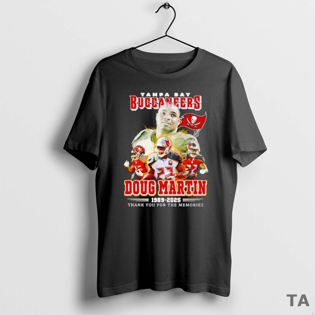Top Doug Martin 1989 2025 Tampa Bay Buccaneers Thank You For The Memories T-Shirts, Hoodie, Sweatshirt | InkNestWear.com