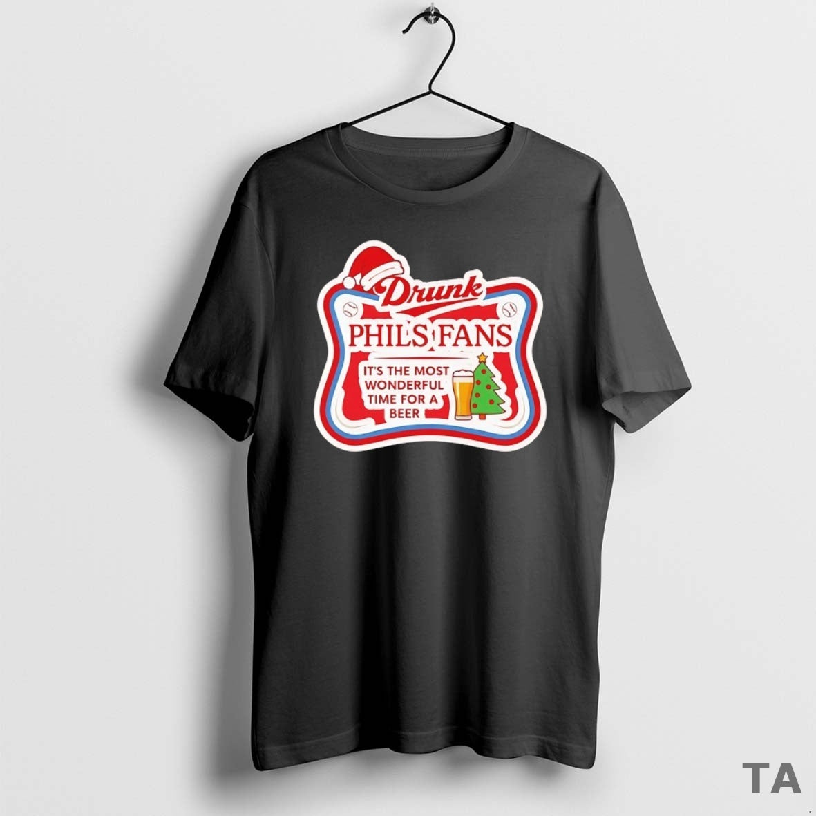 Top Drunk Phils Fans Holiday Its The Most Wonderful Time For A Beer T-Shirts, Hoodie, Sweatshirt | InkNestWear.com