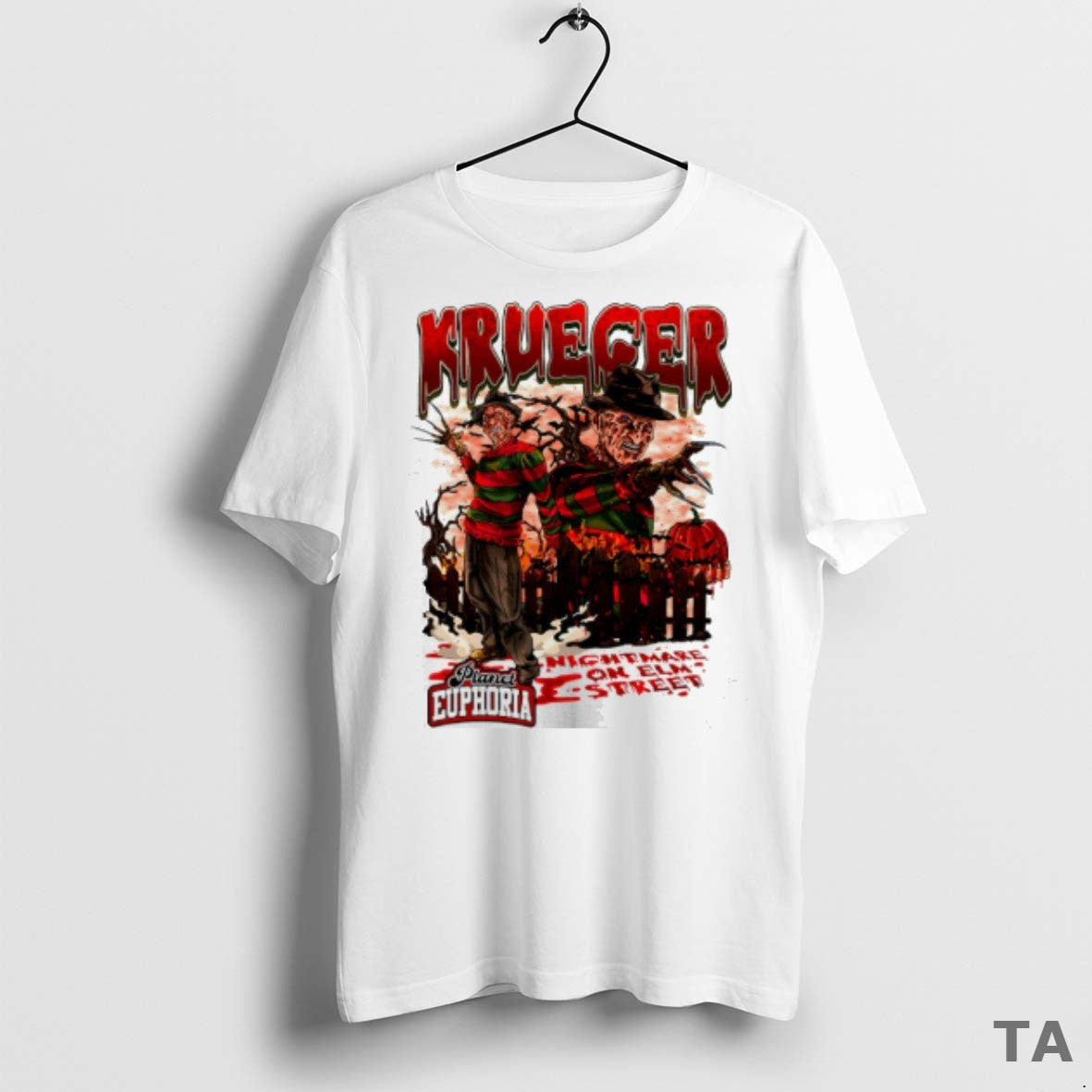 Top Freddy Krueger Nightmare On Elm Street Halloween Comic T Shirt Sweater