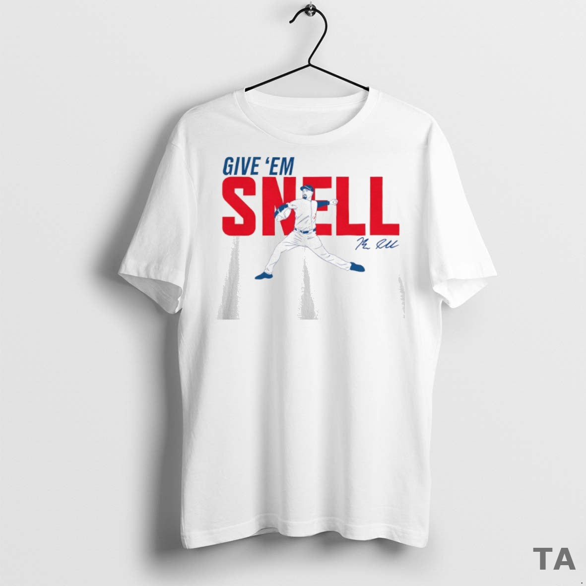 Top Give Em Snell Los Angeles Dodgers Baseball Signature T Shirt Sweater