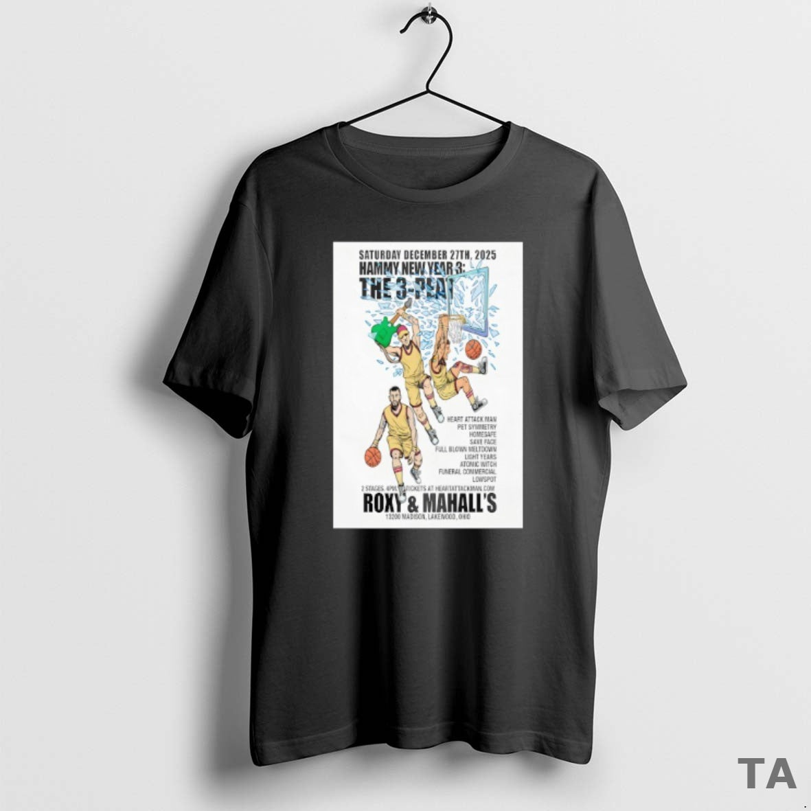 Top Hammy New Year 3 The 3 Peat Lakewood Ohio Dec 27 2025 T-Shirts, Hoodie, Sweatshirt | InkNestWear.com