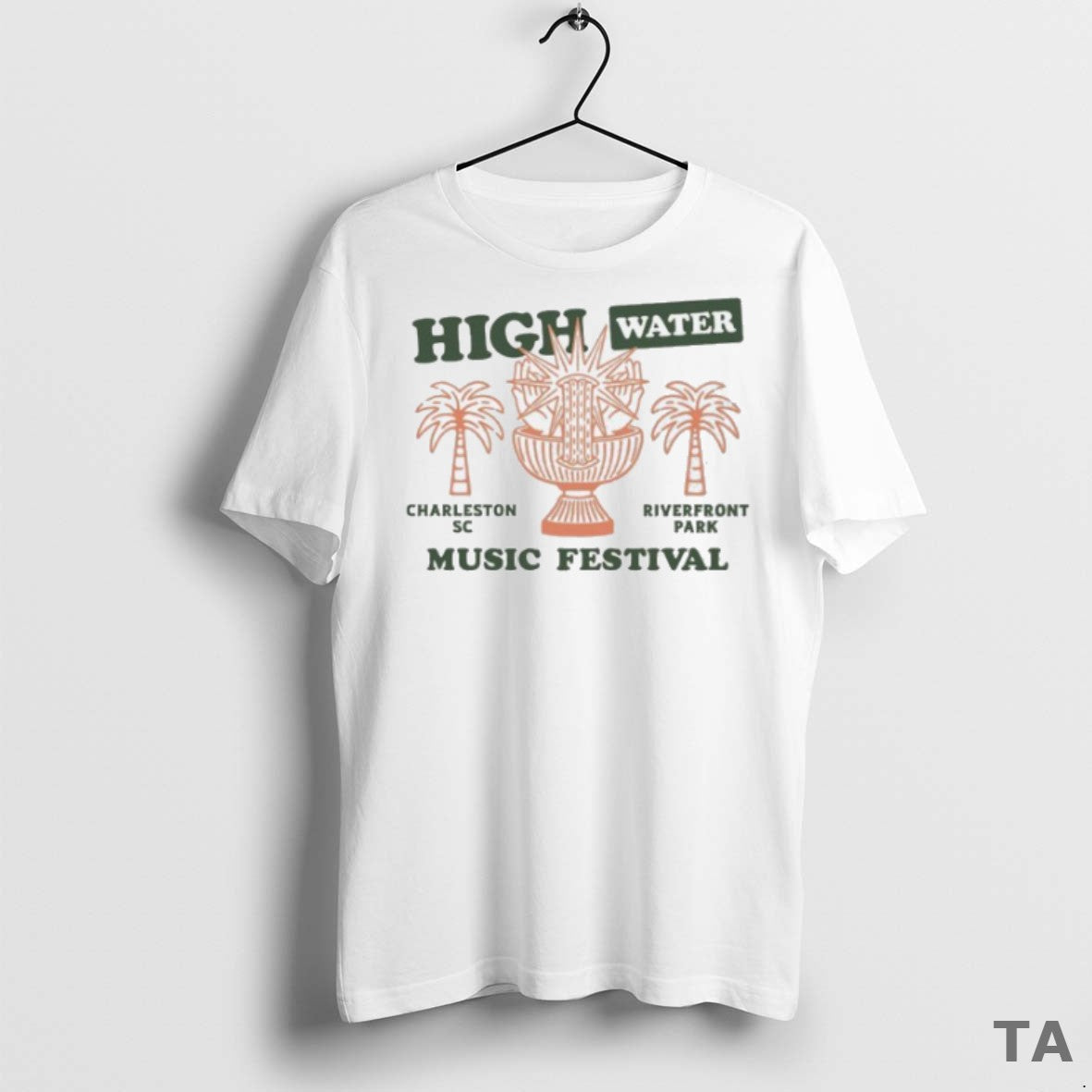 Top High Water Festival Charleston Sc Riverfront Park Fountain 2025 T Shirt Sweater