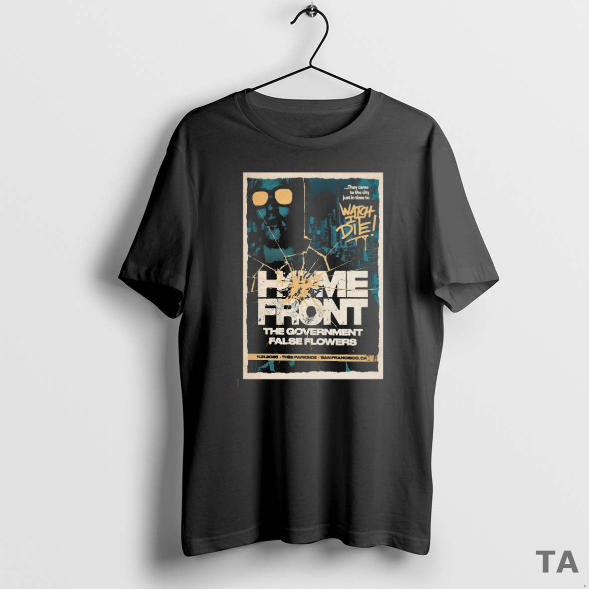 Top Home Front November 21 2025 Thee Parkside San Francisco Ca Tour Artwork T-Shirts, Hoodie, Sweatshirt | InkNestWear.com