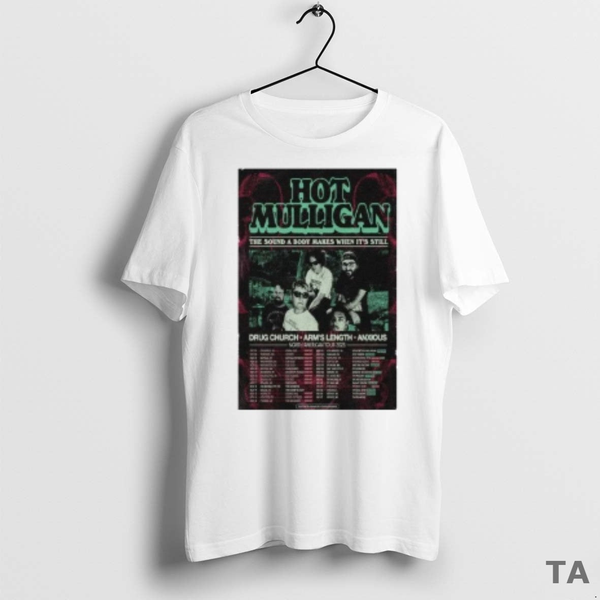 Top Hot Mulligan North America Tour 2025 Concert T Shirt Sweater