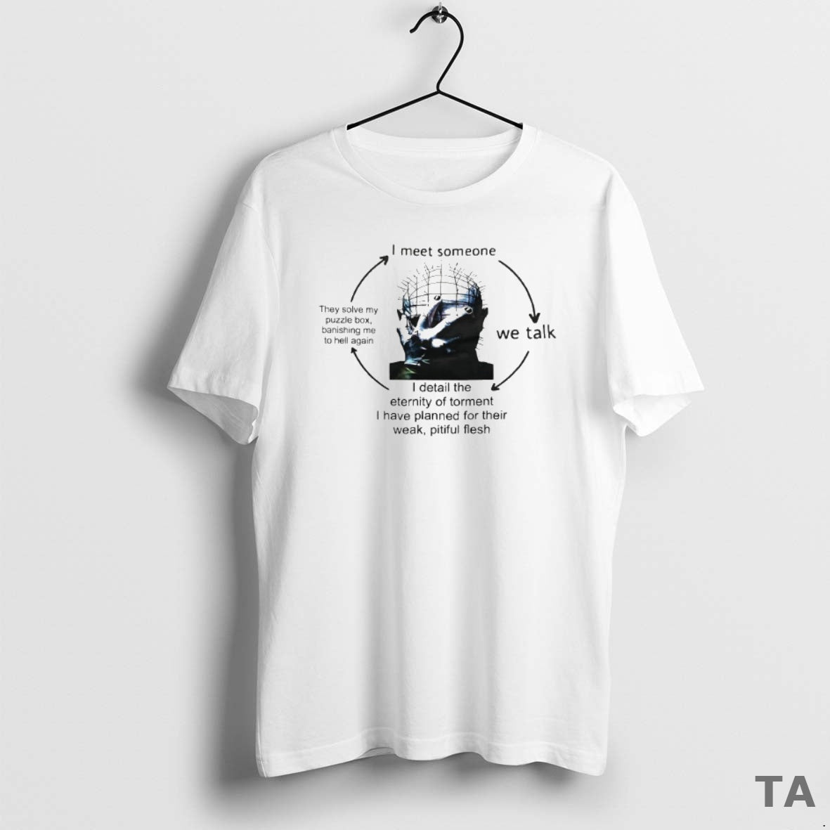 Top I Meet Someone We Talk I Detail The Eternity Of Torment I Have Planned T-Shirts, Hoodie, Sweatshirt | InkNestWear.com