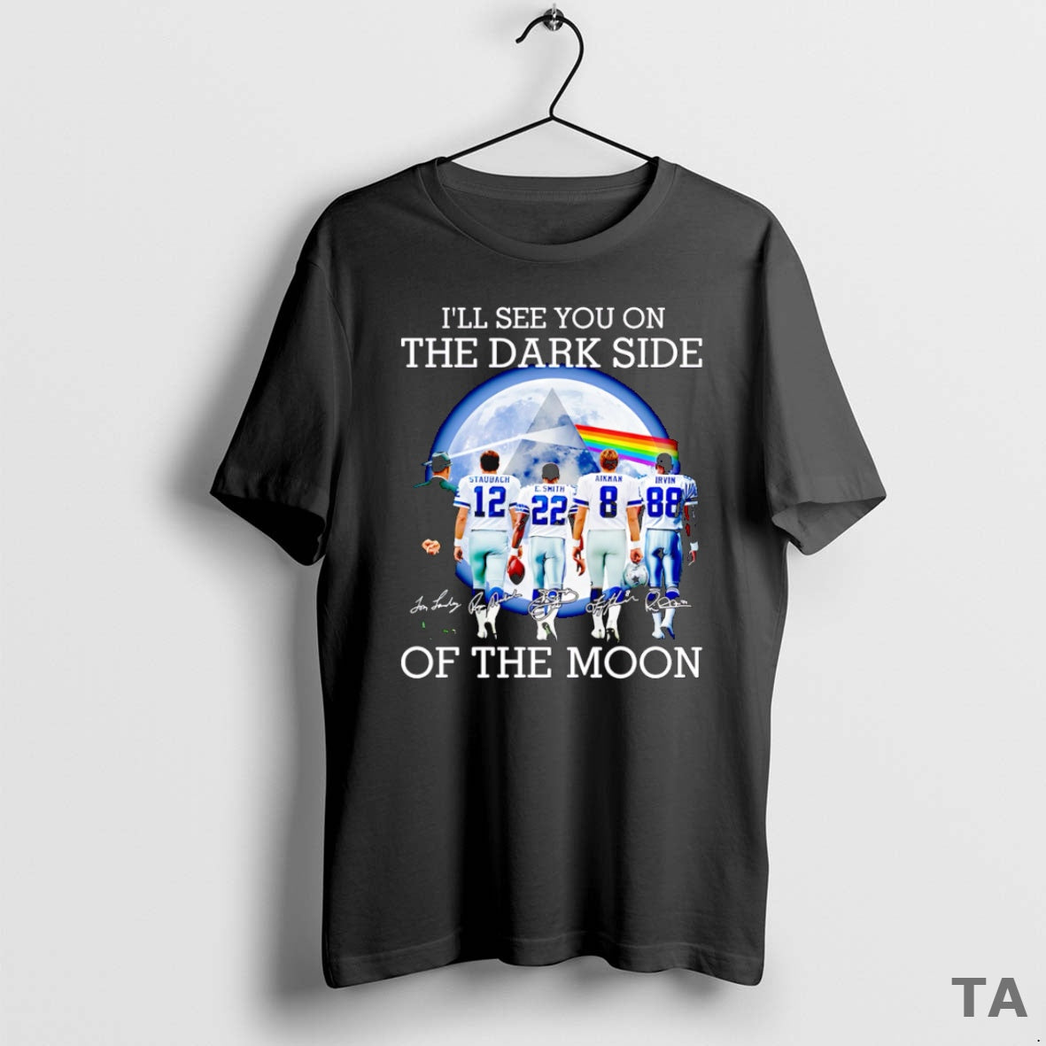 Top Ill See You On The Dark Side Of The Moon Dallas Cowboys T-Shirts, Hoodie, Sweatshirt | InkNestWear.com