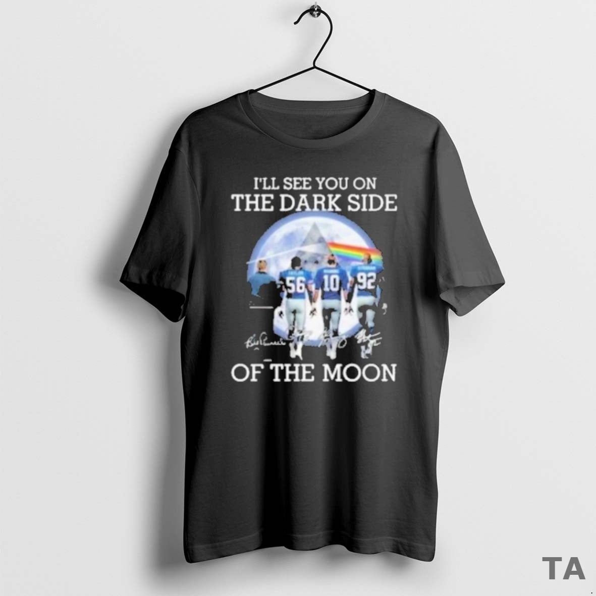 Top Ill See You On The Dark Side Of The Moon New York Giants Legends T-Shirts, Hoodie, Sweatshirt | InkNestWear.com