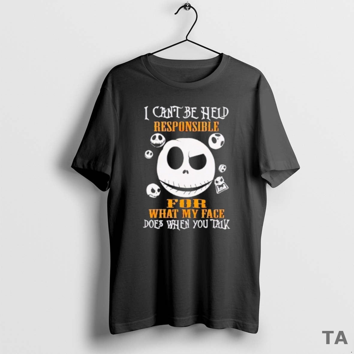 Top Jack Skellington I Cant Be Held Responsible For What My Face Does When You T-Shirts, Hoodie, Sweatshirt | InkNestWear.com
