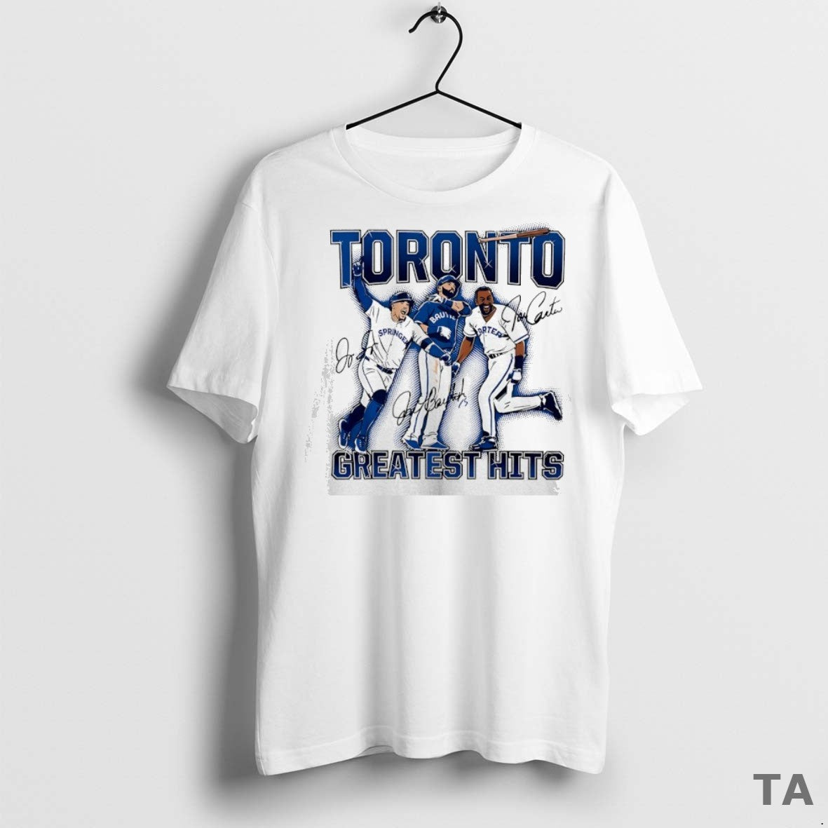 Top Joe Carter Jose Bautista And George Springer Toronto Blue Jays Greatest Hits Signature T-Shirts, Hoodie, Sweatshirt