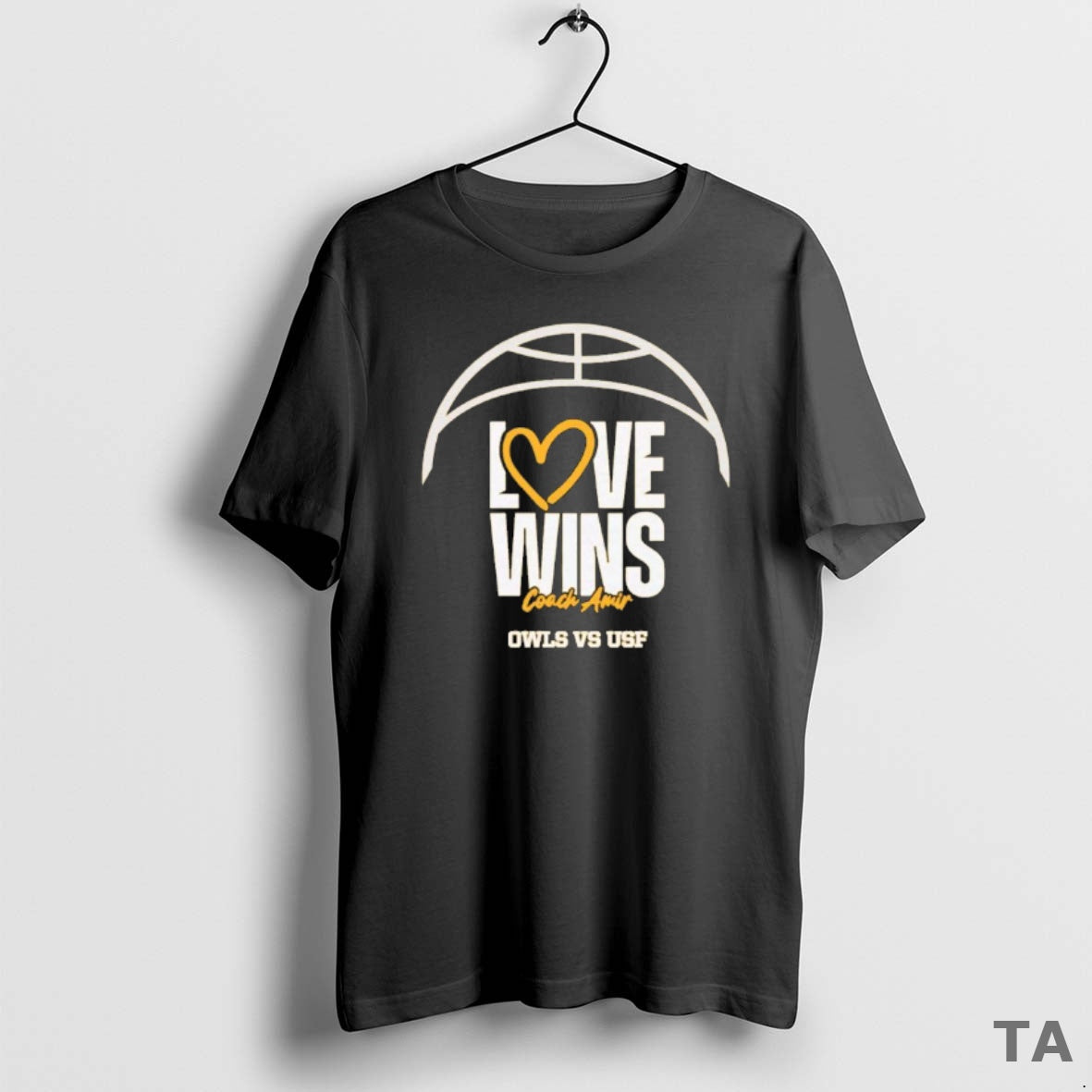 Top Ksu Owls And South Florida Face Off 2025 Love Wins Coach Amir T-Shirts, Hoodie, Sweatshirt | InkNestWear.com