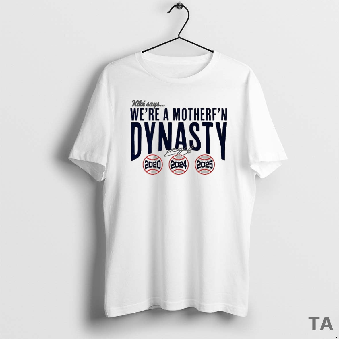 Top Kike Hernandez Los Angeles Dodgers Says Were A Mother Fn Dynasty Signature T-Shirts, Hoodie, Sweatshirt | InkNestWear.com