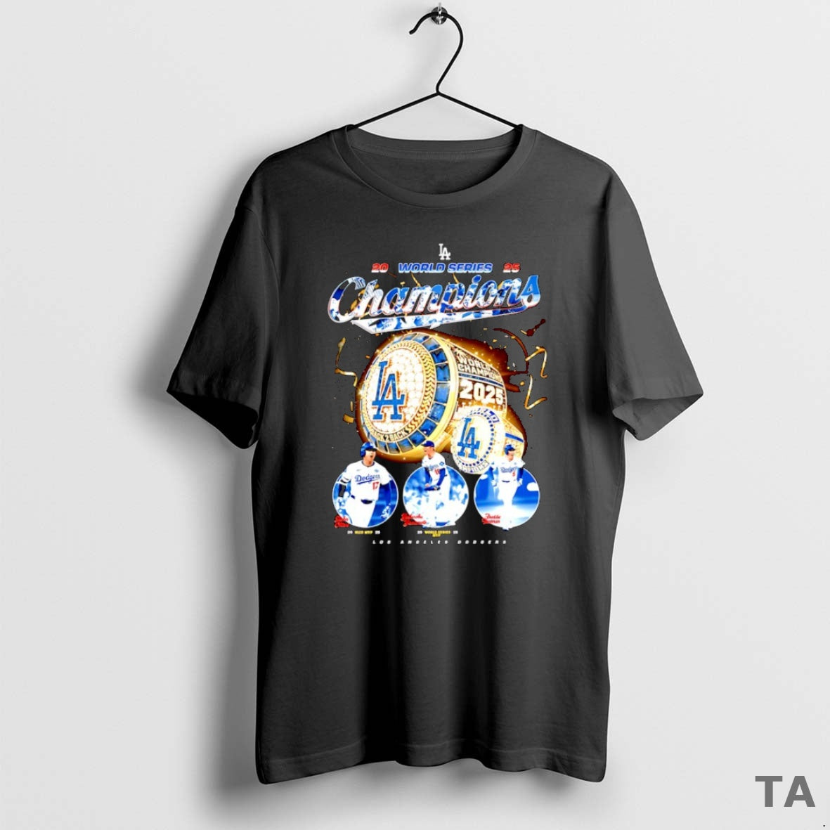 Top Los Angeles Dodgers Rings Shohei Ohtani Yoshinobu Yamamoto And Freddie Freeman World Series 2025 T-Shirts, Hoodie,...