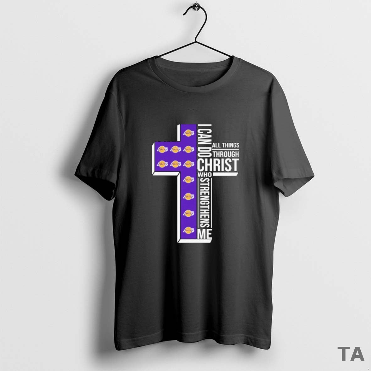 Top Los Angeles Lakers I Can Do All Things Through Christ Who Strengthen Me T-Shirts, Hoodie, Sweatshirt | InkNestWear.com