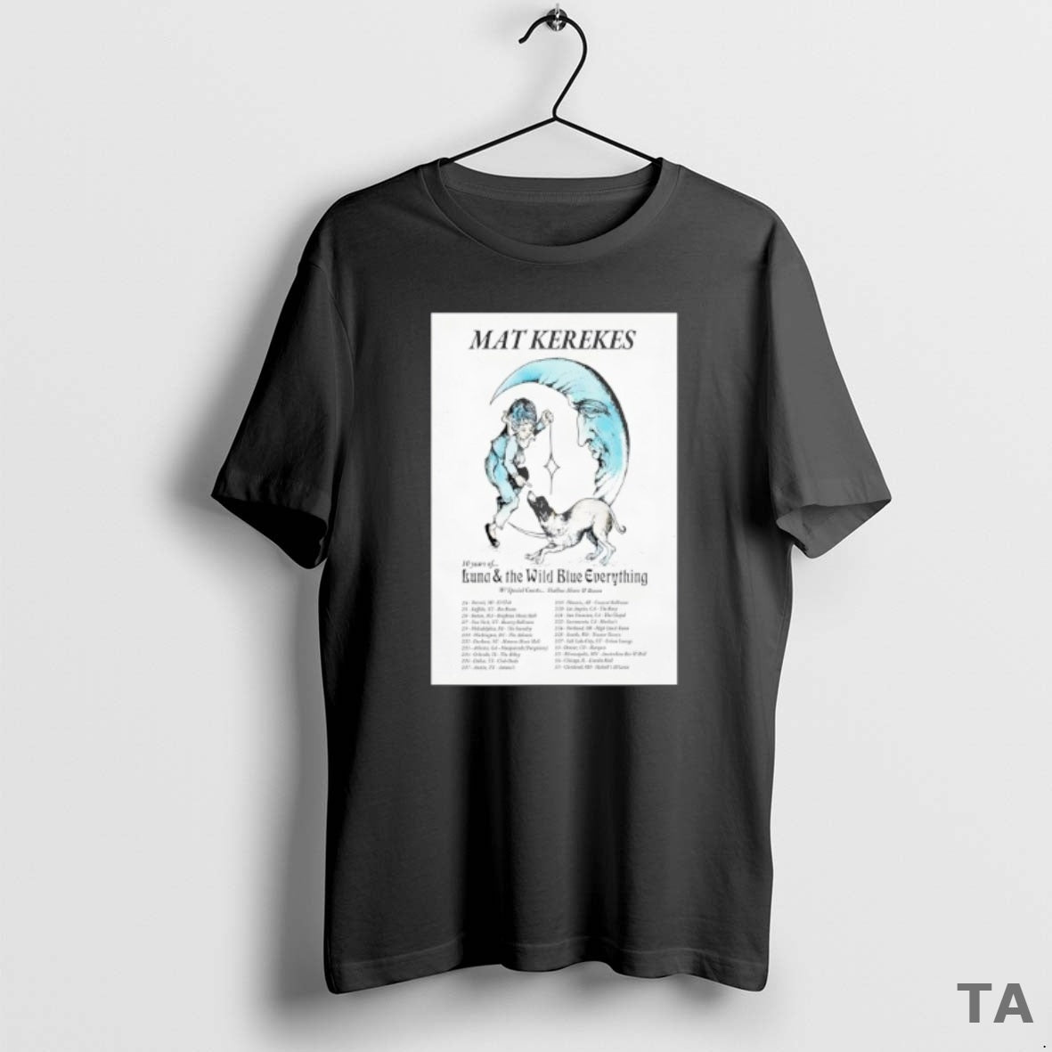 Top Mat Kerekes 10 Years Of Luna The Wild Blue Everything Tour 2026 T-Shirts, Hoodie, Sweatshirt | InkNestWear.com