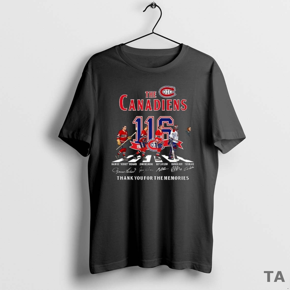 Top Montreal Canadiens 116th Anniversary Thank You Memories Cross Street T-Shirts, Hoodie, Sweatshirt