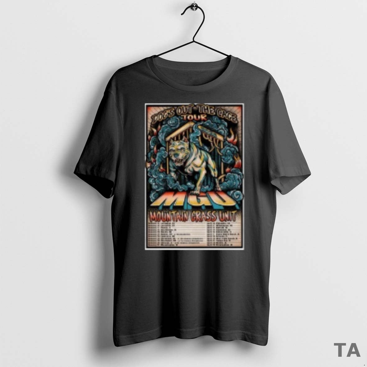 Top Mountain Grass Unit Dogs Out The Cage 2026 Tour T Shirt Sweater