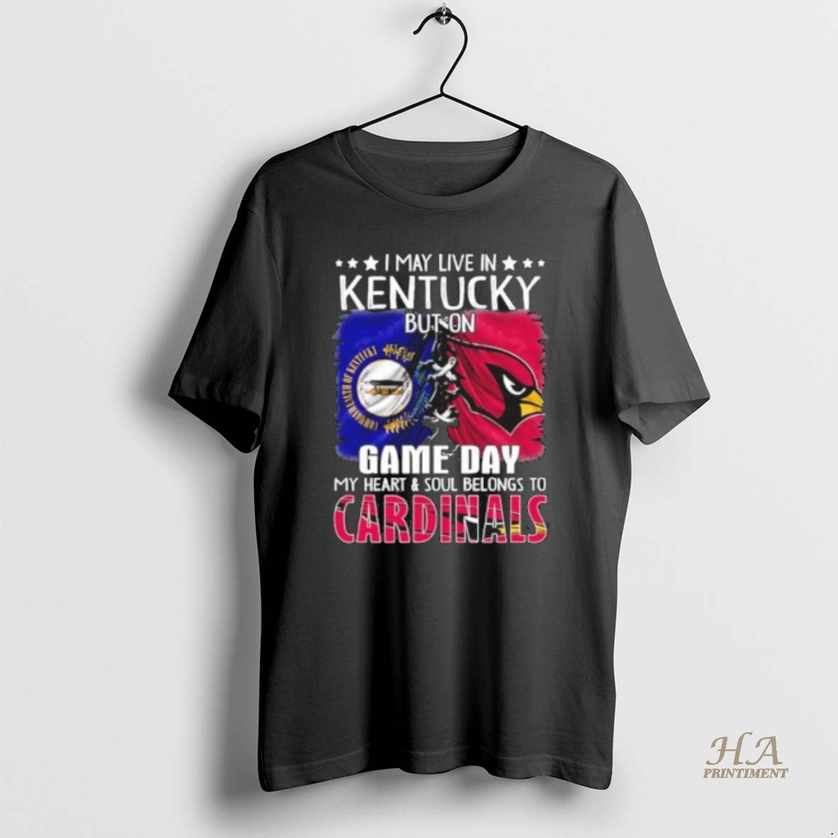 Top Official I May Live In Kentucky But On Gameday My Heart And Soul Belongs T-Shirts, Hoodie, Sweatshirt | InkNestWear.com