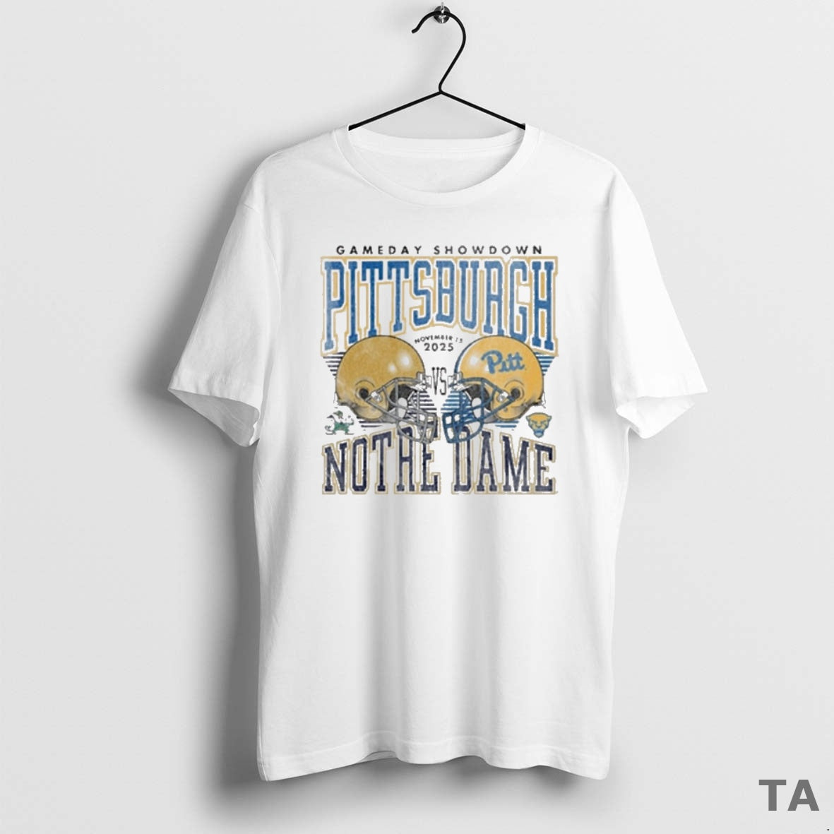 Top Pitt Panthers Football Vs Notre Dame Fighting Irish Gameday Showdown November 15 2025 Helmet T-Shirts, Hoodie, Sweatshirt