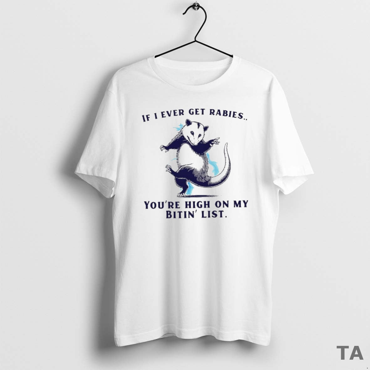 Top Premium Rat If I Ever Get Rabies Youre High On My Bitin List T-Shirts, Hoodie, Sweatshirt | InkNestWear.com