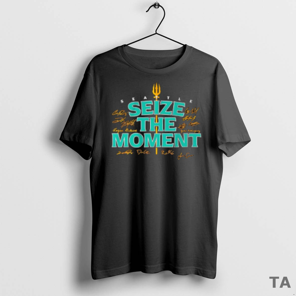 Top Seattle Mariners Baseball Seize The Moment Players Signature T Shirt Sweater