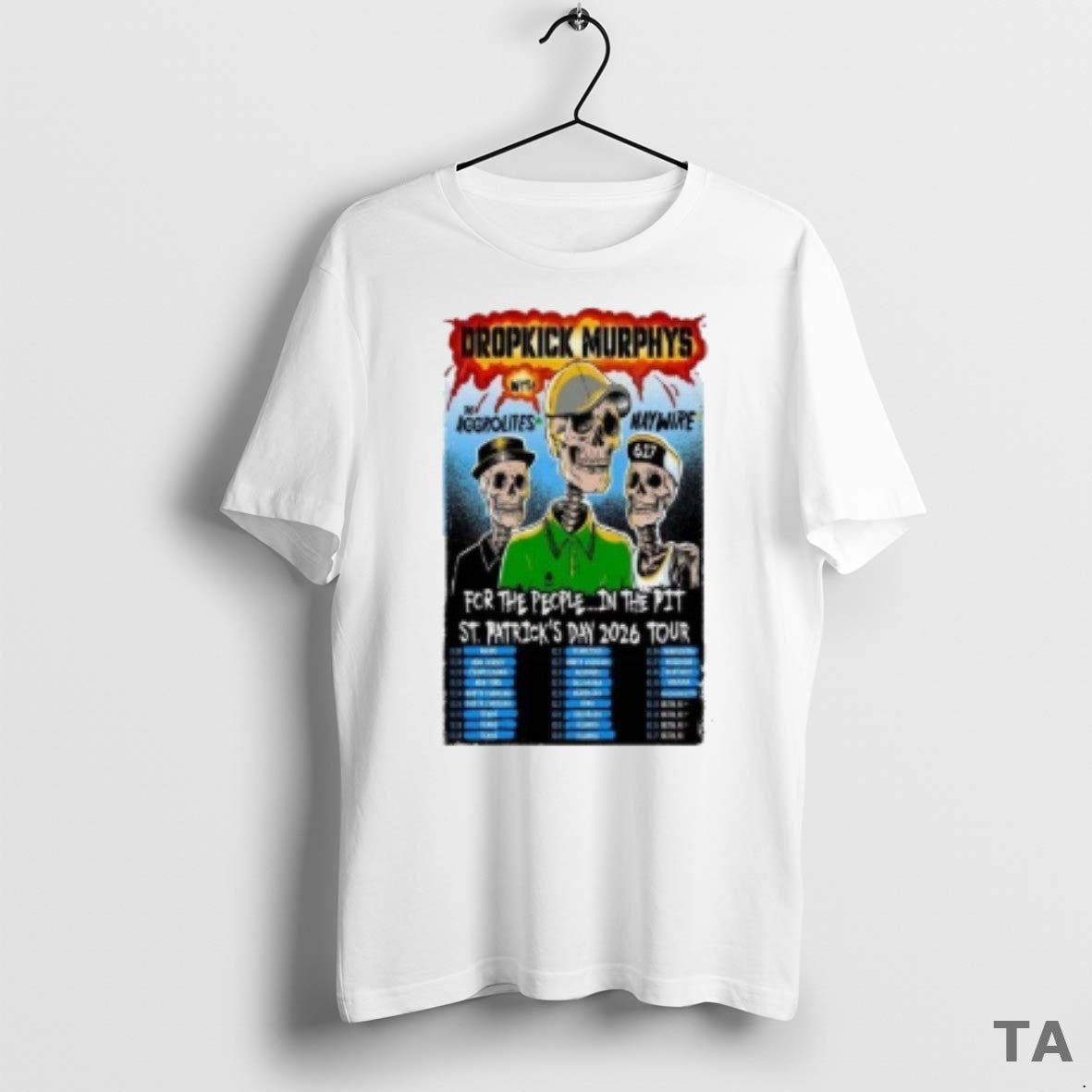 Top Skeletons Dropkick Murphys St T Shirt Sweater