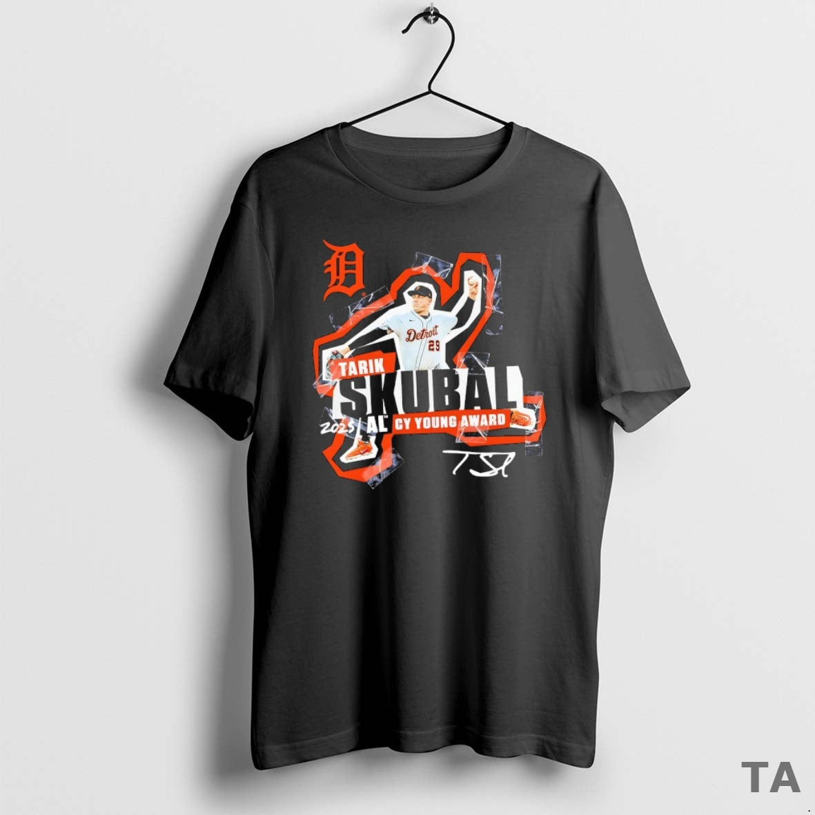 Top Tarik Skubal Detroit Tigers 2025 American League Cy Young Award Winner Signature T-Shirts, Hoodie, Sweatshirt