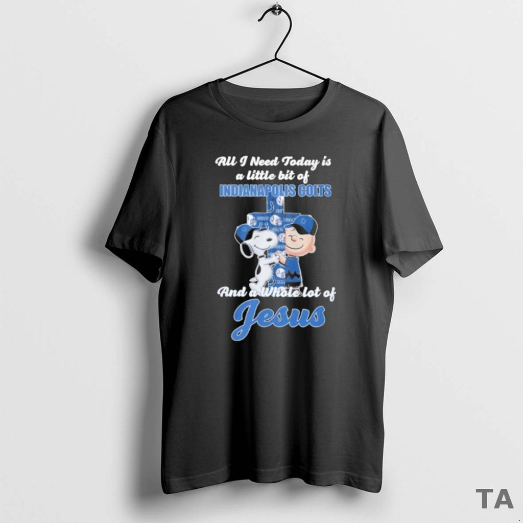 Top The Peanuts All I Need Today Is A Little Bit Of Indianapolis Colts And T-Shirts, Hoodie, Sweatshirt | InkNestWear.com