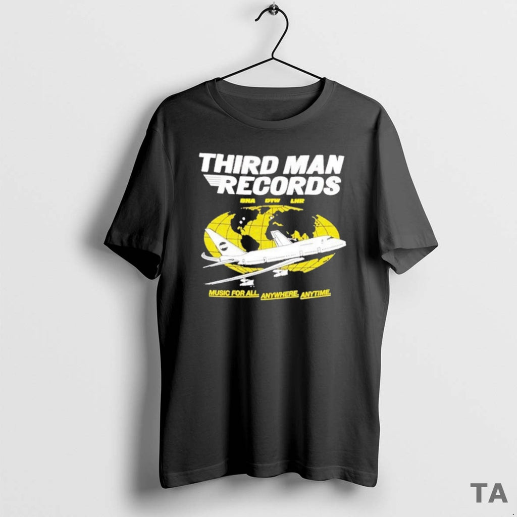 Top Third Man Records X Music For All Anywhere Anytime Valley Archive Planet Globe T-Shirts, Hoodie, Sweatshirt
