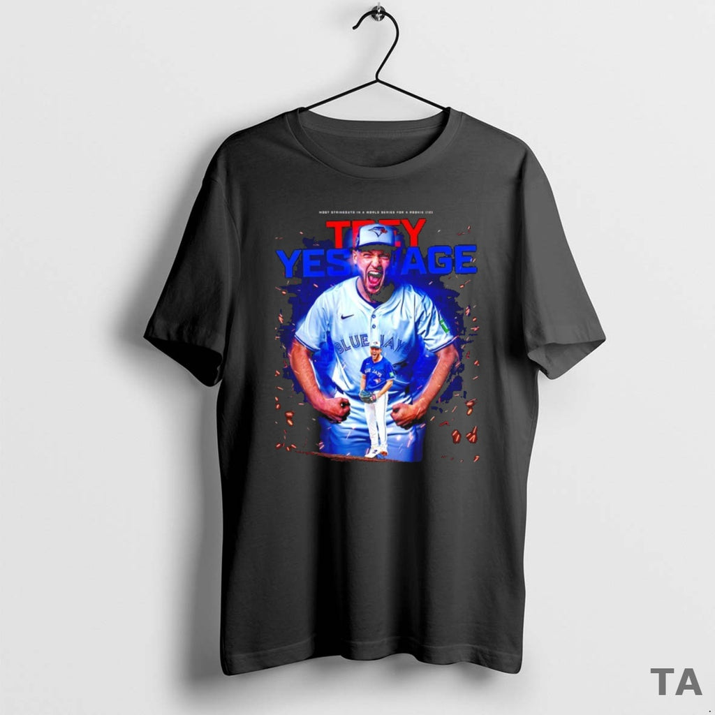 Top Trey Yesavage Toronto Blue Jays 2025 World Series Rookie Record 12 Strikeouts T-Shirts, Hoodie, Sweatshirt
