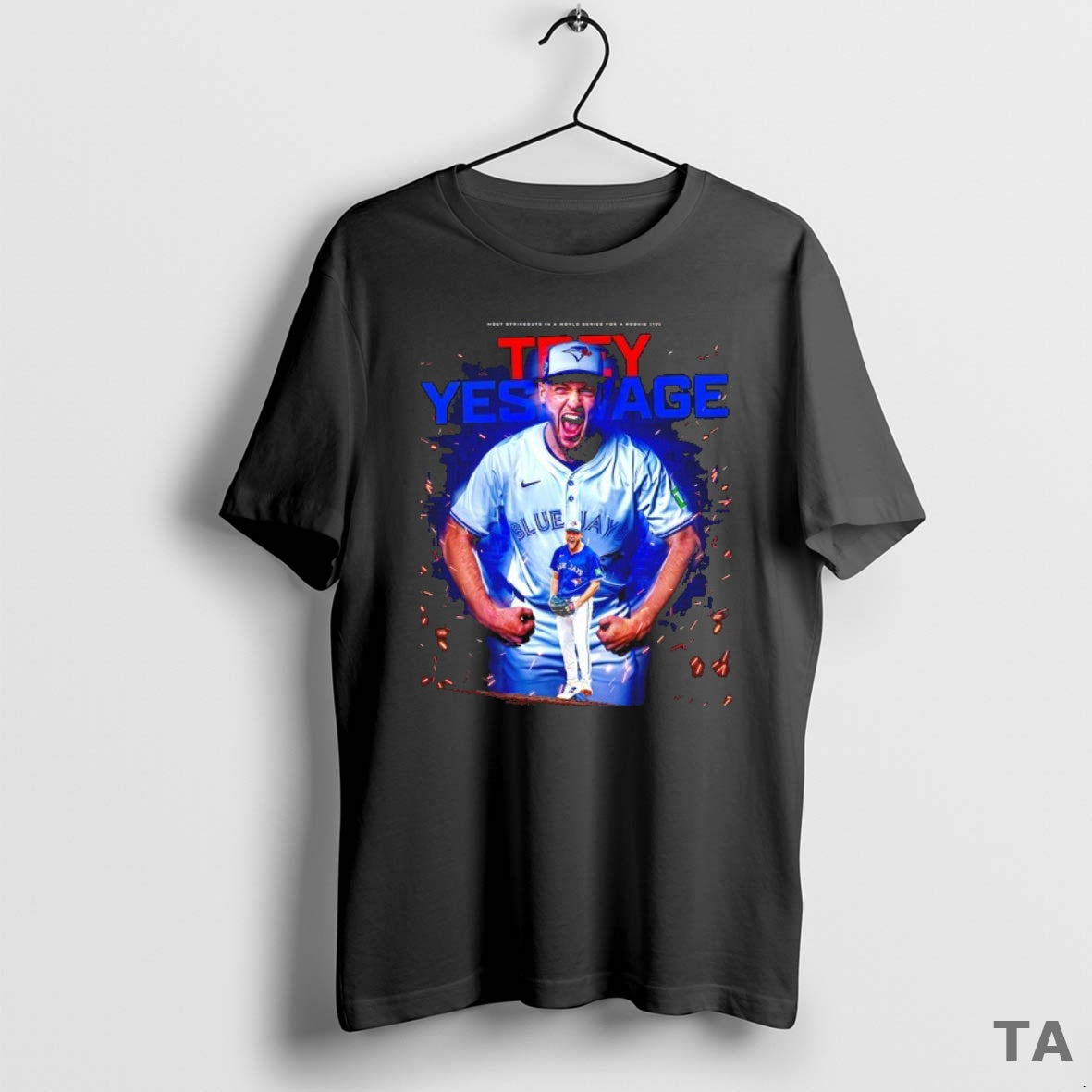 Top Trey Yesavage Toronto Blue Jays 2025 World Series Rookie Record 12 Strikeouts T-Shirts, Hoodie, Sweatshirt