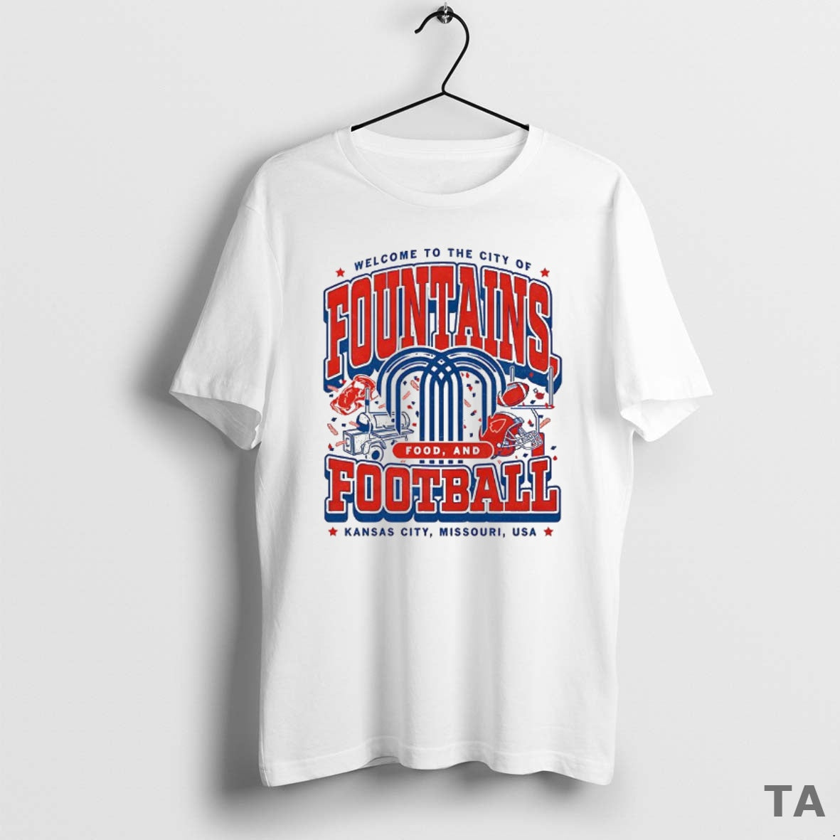 Top Welcome To The City Of Fountains Food And Kansas City Chiefs Football T-Shirts, Hoodie, Sweatshirt | InkNestWear.com