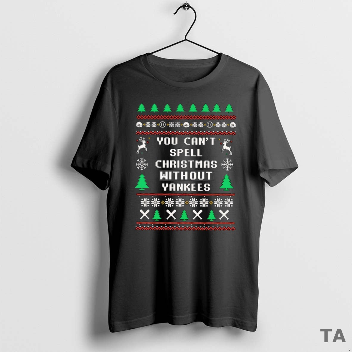 Top You Cant Spell Christmas Without New York Yankees Mlb Ugly Xmas 2025 T-Shirts, Hoodie, Sweatshirt | InkNestWear.com