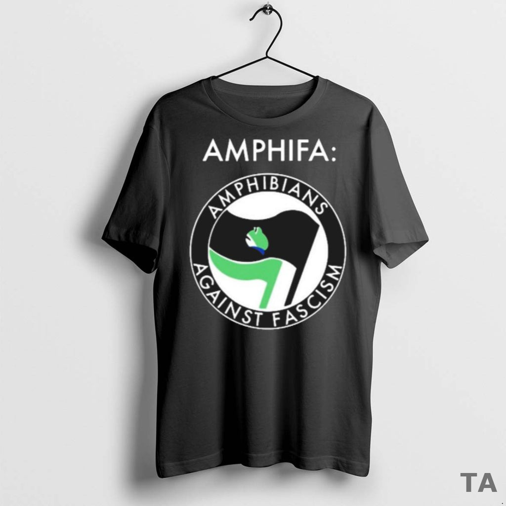 Top Amphifa Amphibians Against Fascism Flag T Shirt Sweater