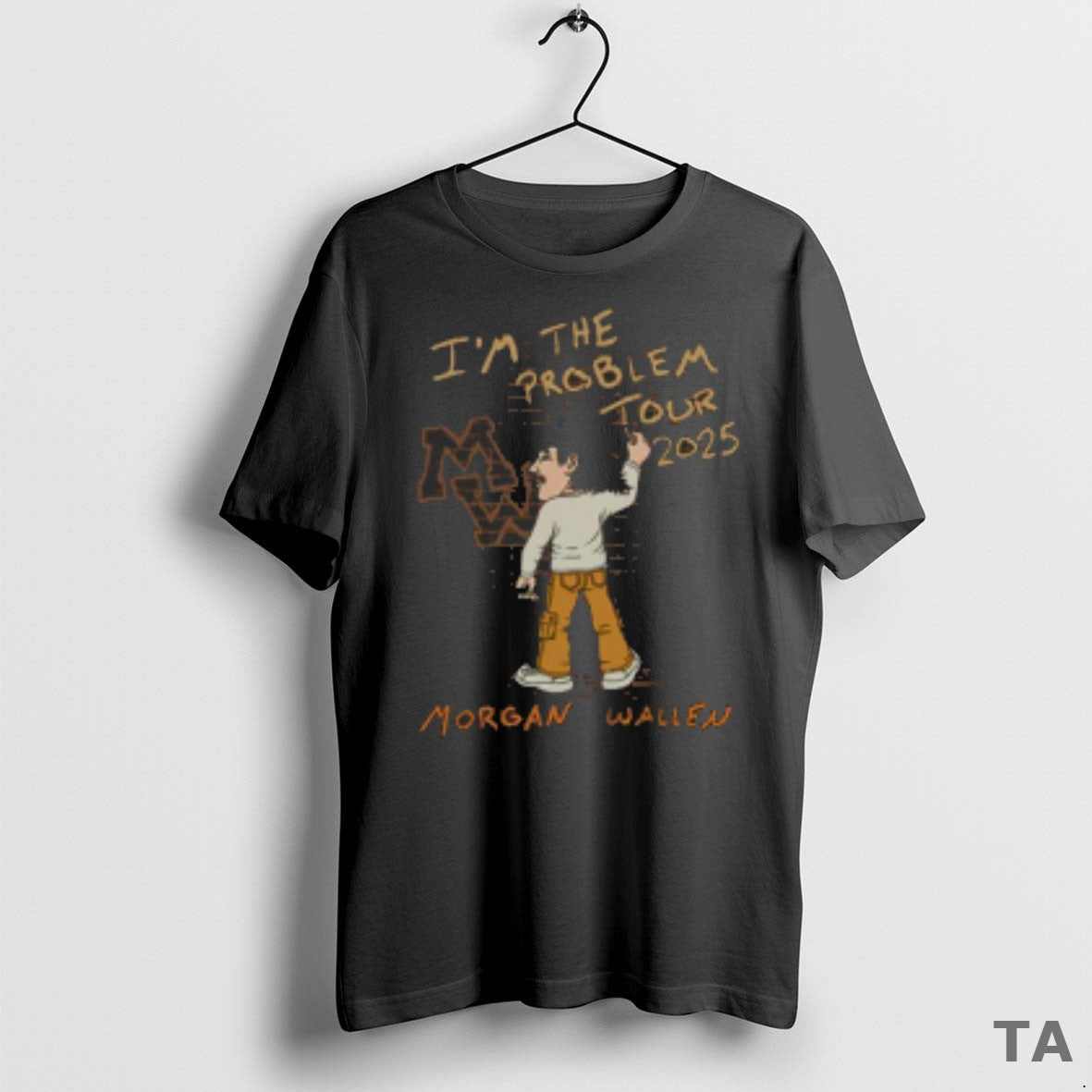 Top Morgan Wallen Im The Problem 2025 Tour T Shirt Sweater