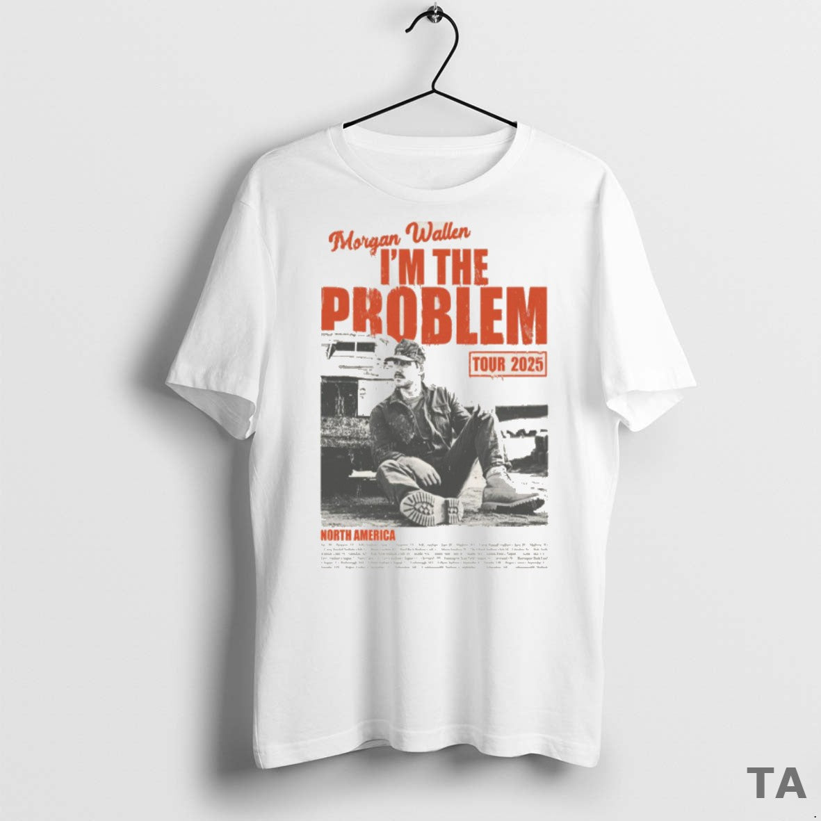 Top Morgan Wallen Im The Problem Tour North America 2025 T Shirt Sweater