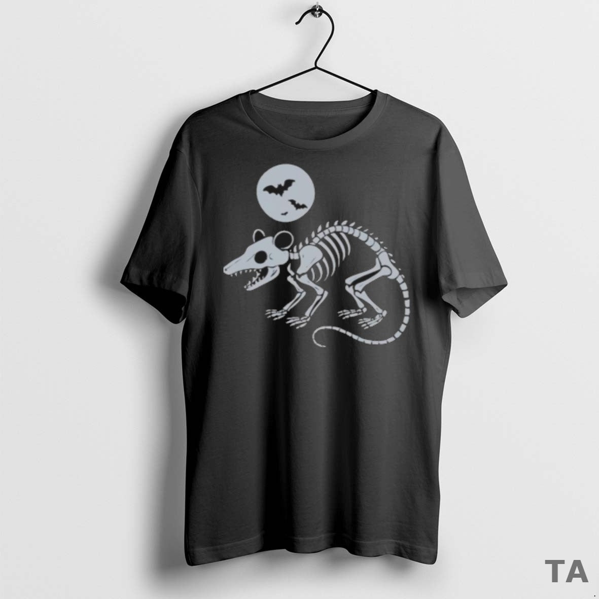 Top Playing Opossum Bone Halloween T Shirt Sweater