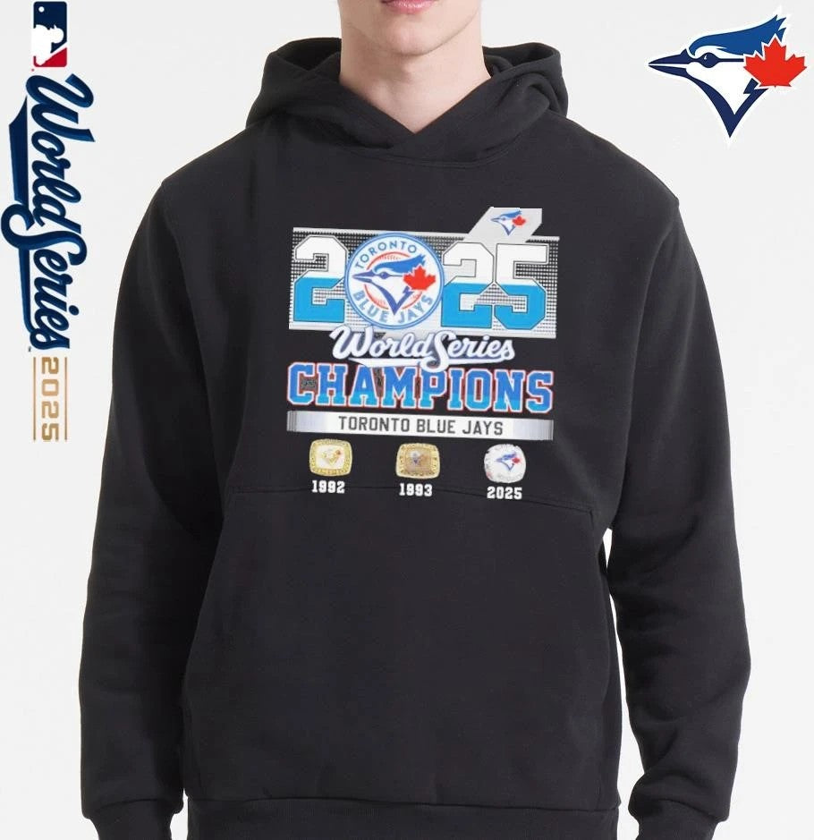Toronto Blue Jays 2025 World Series Champions 1992 1993 2025 T-Shirt