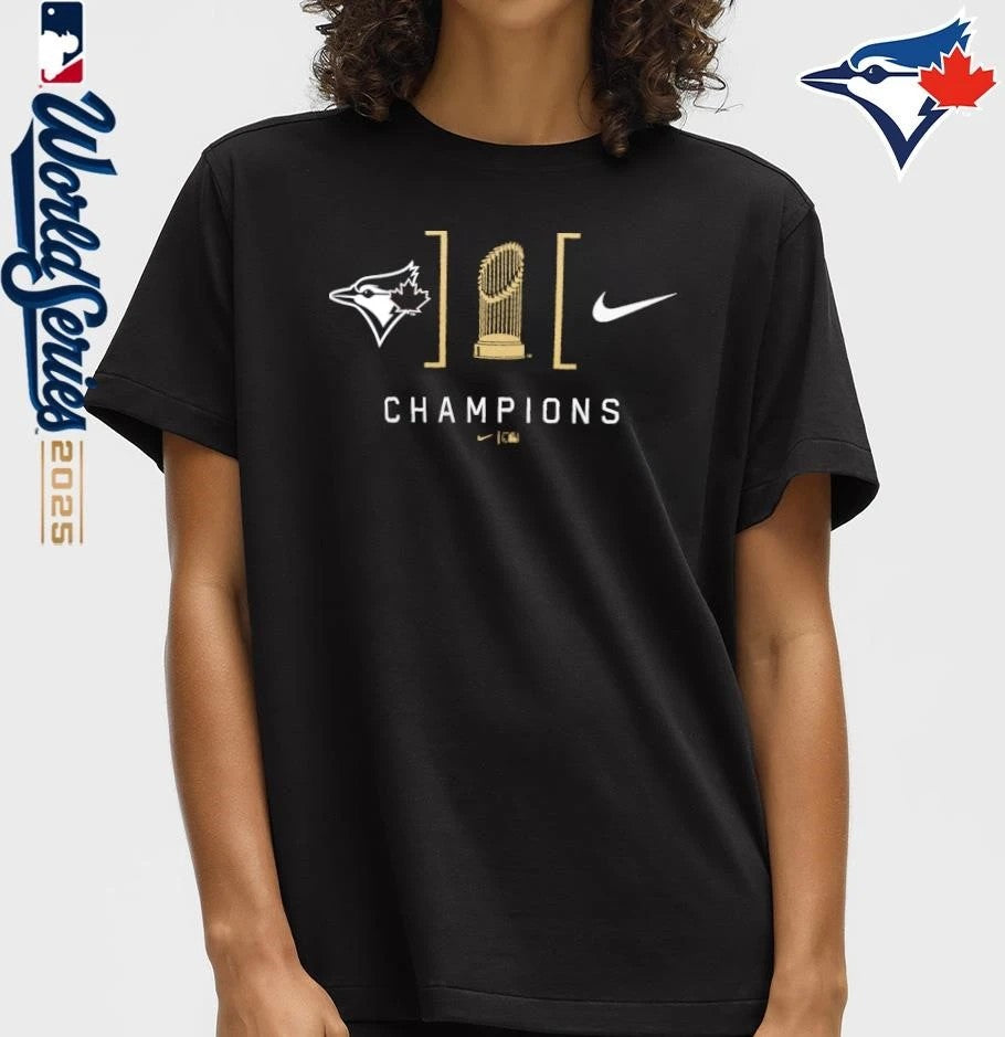 Toronto Blue Jays 2025 World Series Champions Lockup T-Shirt