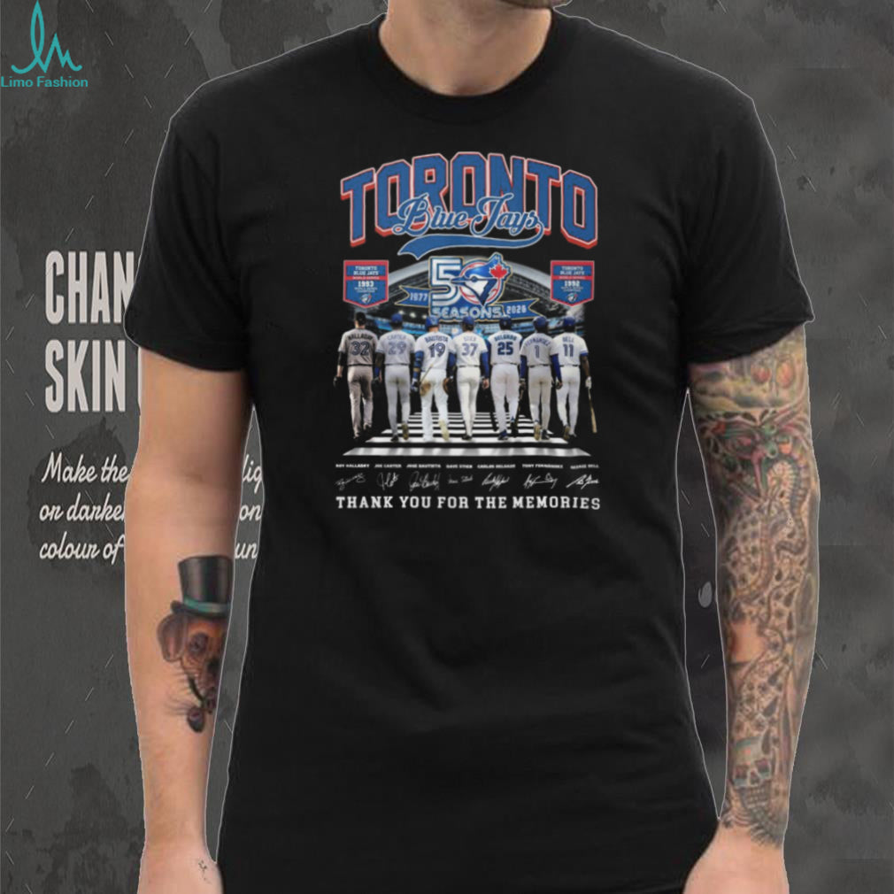 Toronto Blue Jays 50 Seasons 1977 2025 Legends Signature T Shirt