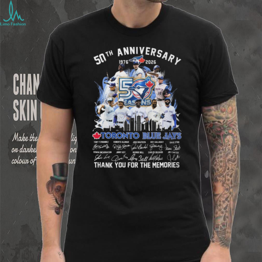 Toronto Blue Jays 50th Anniversary 1976 2026 Legends Signatures T Shirt