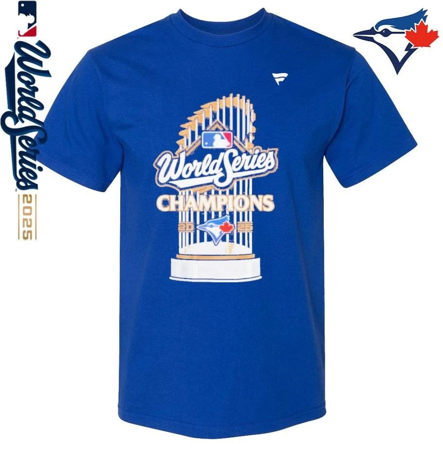 Toronto Blue Jays Trophy 2025 World Series Champions Grapich T-Shirt