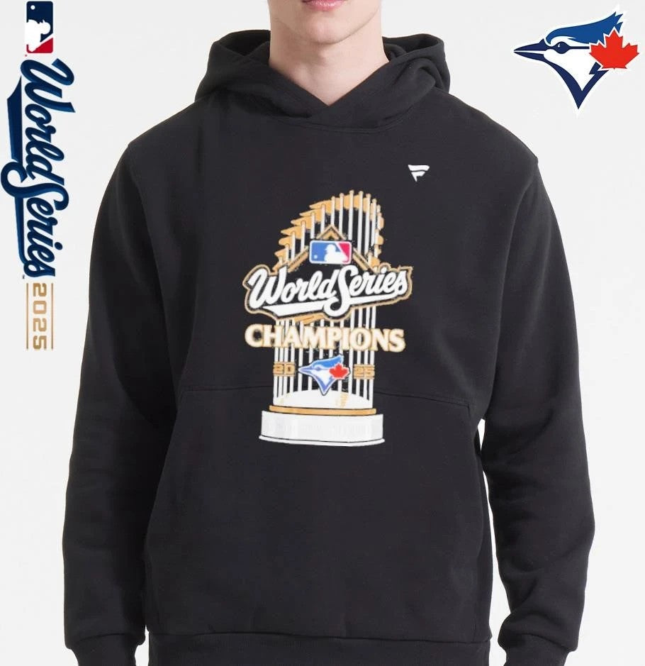 Toronto Blue Jays Trophy 2025 World Series Champions Grapich T-Shirt