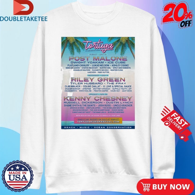 Tortuga Festival Full Lineup In Fort Lauderdale Florida At Lauderdale Beach From April 10 To 12 2026 Shirts