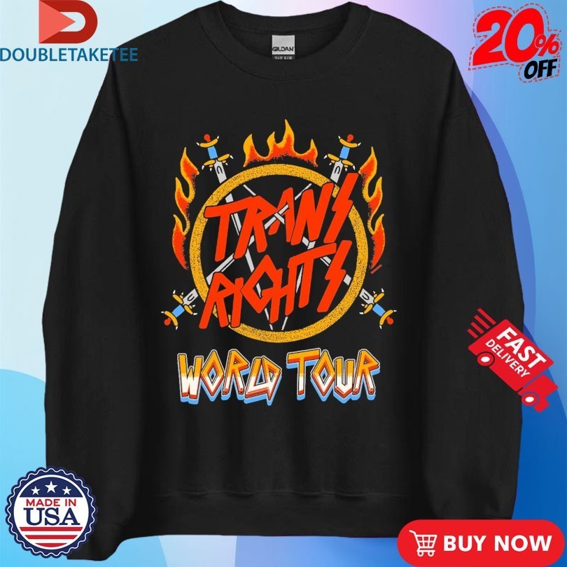 Trans Rights World Tour Swords Shirts
