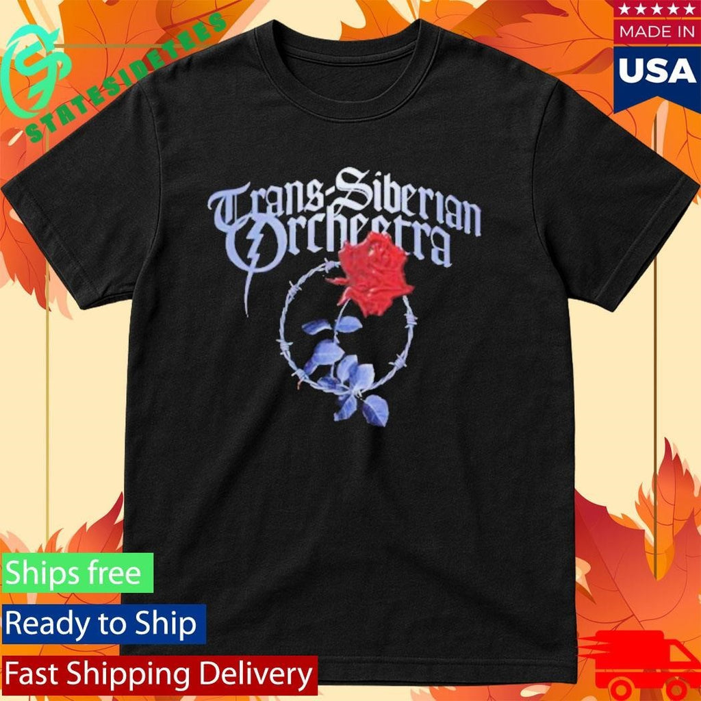Trans-Siberian Orchestra Barbed Wire Rose Shirt